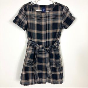 Gap Kids Brown Plaid Dress Size XS (4-5)